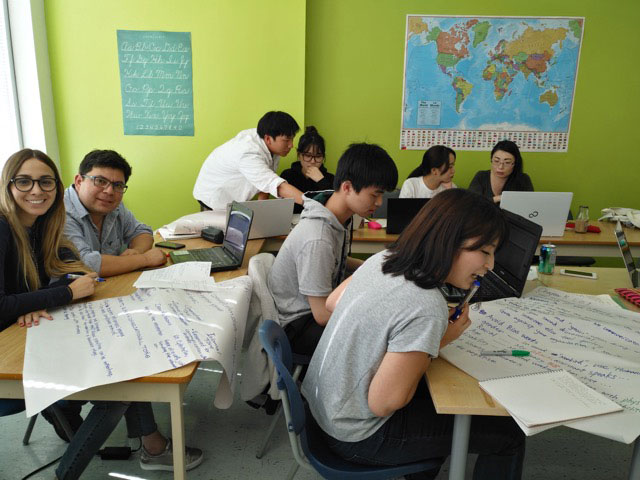 授業風景(Vanwest College)